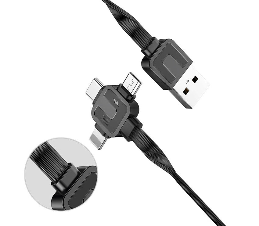 Telescopic data line three-in-one fast charging data line Telescopic data line three-in-one fast charging data line